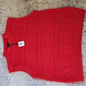 Sanctuary Red Sleeveless Sweater